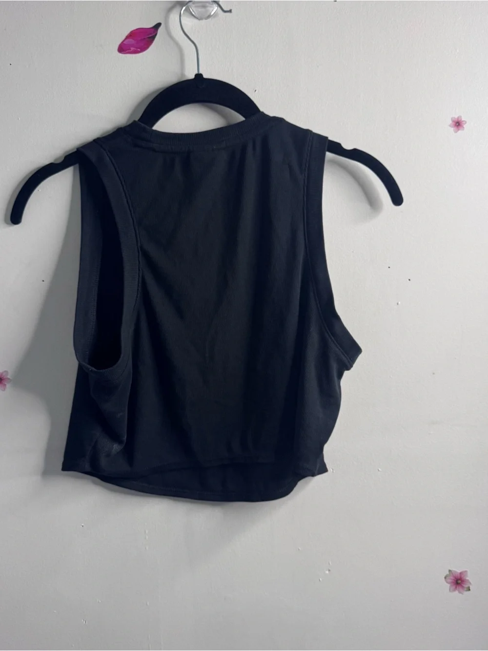Nike Women’s Black Ribbed Crop Tank